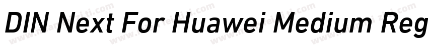 DIN Next For Huawei Medium Regular字体转换